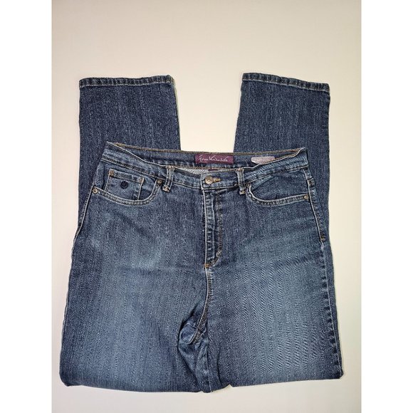 Gloria Vanderbilt Amanda Women's Denim Blue Jeans, Size 12 - Picture 2 of 6